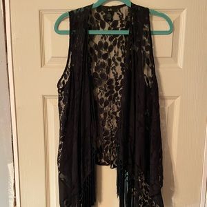 Buckle Fringe Vest
